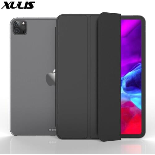 Case For iPad Pro 11” 12.9” 2020 Leather Tri-fold Smart Auto Wake Up Magnetic Funda For iPad Pro 11 12.9 Inch Cover A2228 A2229