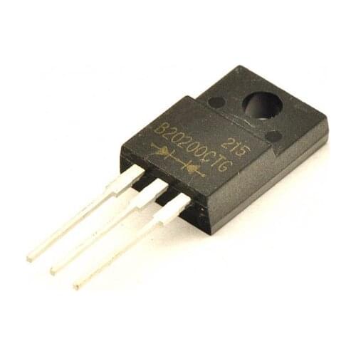 10pcs/lot MBRF20200CTG MBRF20200CT MBRF20200 20200CTG B20200G 20A/200V TO-220F Schottky diode