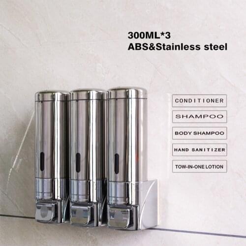 Manual Press Liquid Soap Dispenser Deck Mounted Counter Soap Dispenser For Kitchen Stainless Steel Bottle Bathroom Liquid Foam