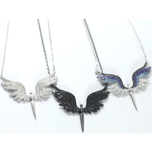 Designer Fashion 925 Sterling Silver Jewelry 3A Cubic Zirconia Party Necklace