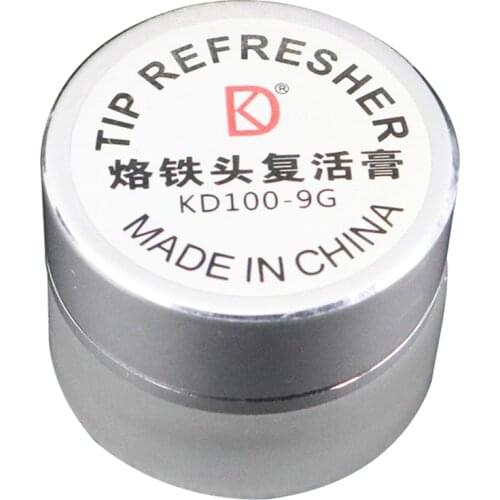 Electrical Soldering Iron Tip Aluminum Box Resurrection Plaster Refresher Solder Cream Non-stick Tin Black Oxidation Clean Paste