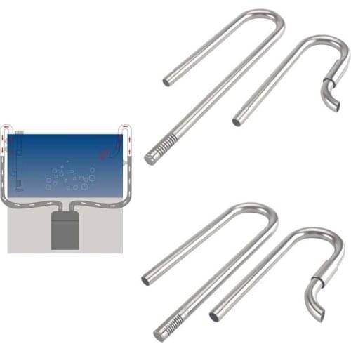 Aquarium Degreasing Film Filter Barrel Inlet / Outlet Pipes Fish Tank Plant Flow