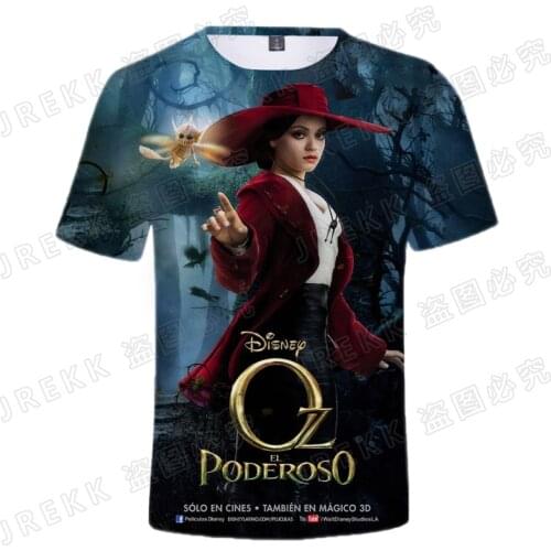 Disney Movie Oz The Great and Powerful T Shirt Men Women Children Short Sleeve Cool 3D Printed T-shirt Boy girl Kids Tops Tee