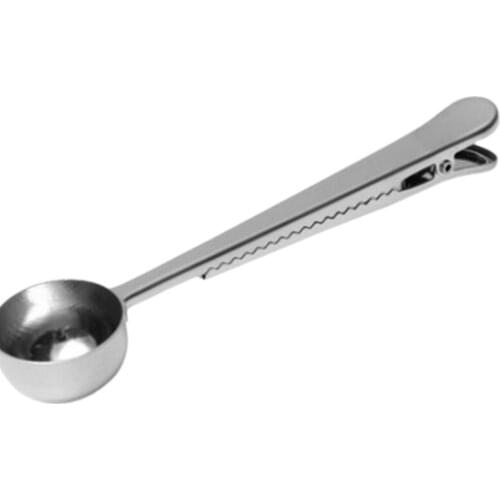 LXAF Coffee Measuring Spoon with Long Handle Scope Clip Milk Powder Liquid Seasoning