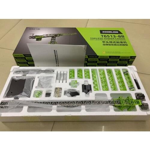 Zoomlion T6513-8B Topless Tower Crane 1:80 Scale Die-Cast Model New in Box