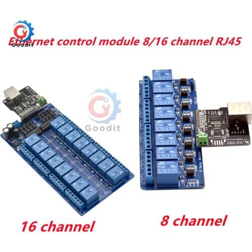 Ethernet control module 8/16-channel relay Ethernet controller board with RJ45 interface