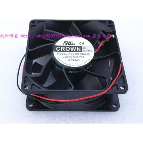 NEW FOR CROWN 9238 9038 AGB09238B48U 48V 0.70A 2lines cooling fan