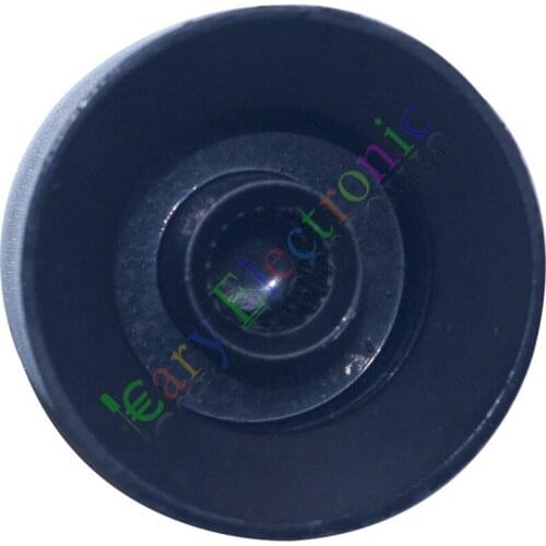 Wholesale and retail 10pc 25mm Pedal Top skirted Black knob Guitar tube Amp Volume Tone audio parts free shipping