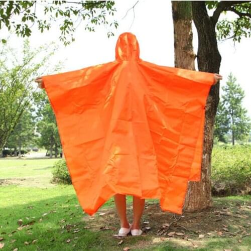 Outdoor multi-function Waterproof Poncho Raincoat Camping Mat Sunshade 3 in 1 Groundsheet 0.26kg portable