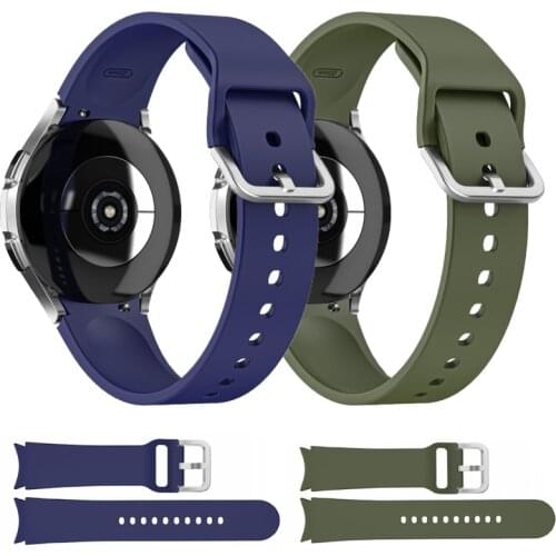 Watchband Silicone Strap for Samsung Galaxy Watch 4 44mm 40mm Smartwatch Bracelet Watchband for Galaxy Watch 4 Classic 46mm 42mm
