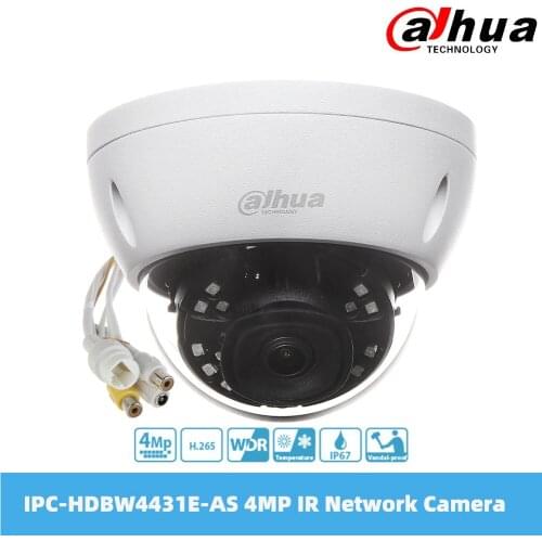 Dahua IPC-HDBW4431E-AS 4MP IR Mini Dome Network Camera IP67 IK10 PoE H.265 & H.264 1080P 2.8mm Fixed Lens