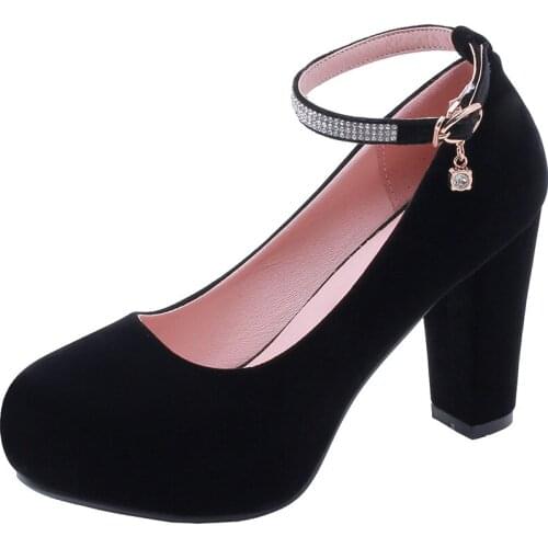 High fashion footwear product thick with 19 years of age season with waterproof table 32-45 yards cingulate wedding shoe size