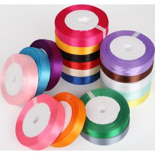 High Quality 20mm Wrapping Scrapbooking Supplies Wholesale Satin Ribbon for DIY Bow Craft Wedding Party Decoration Gift
