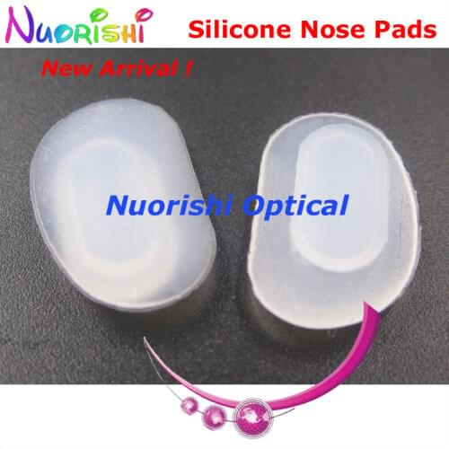100pcs Si70 For Al-mg Sunglasses Nose Pads Black White Glasses Eyewear Eyeglasses Soft Silicone Nose Pads Free Shipping