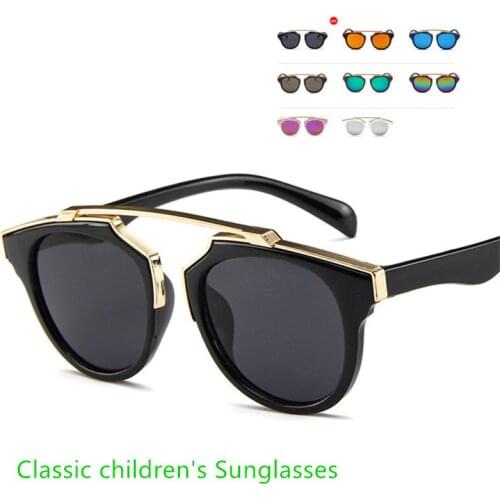 2021 Vintage Kids Sunglasses Child luxury Sun Glasses Baby Children UV400 Fashion glasses