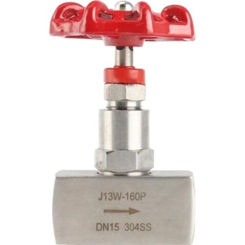 304 Stainless Steel 1/4" 3/8" 1/2" 3/4" 1" BSP Female Thread Two 2 Way Pipe Fitting High Pressure Shut Off Needle Valve