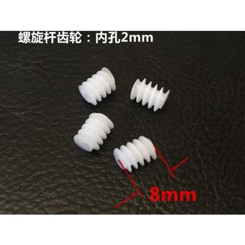 500pcs Mini Plastic 6*82A Motor Shaft Gear Sets 2mm Hole Diameter DIY Helicopter Robot Toys