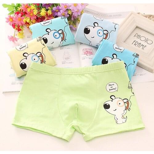 6Pcs/Lot Cartoon Boy Panties Children Underwear Kids Briefs Boxer Cotton Breathable Boys panties 4-12Years For Children Clothes