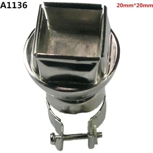 850/852 20*20MM Air Nozzle Hot Air Gun Hot Air Gun Nozzle Square QFP PLCC Hot Air Nozzle Weld Typhoon Tsui A1136