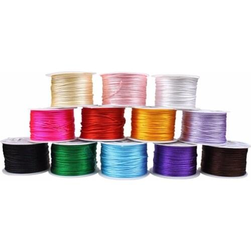 15meter/pack width1.5mm Acrylic Waxed Cord colorful wax cord Beading string thread Rope for bracelet marking fitting For Jewelry