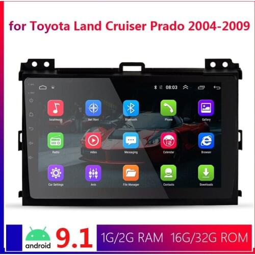 9 inch 2 Din Android 9.1 Car Multimedia Autoradio for Toyota Land Cruiser Prado 2004 2005 2006 2007 2008 2009 2Din Radio GPS