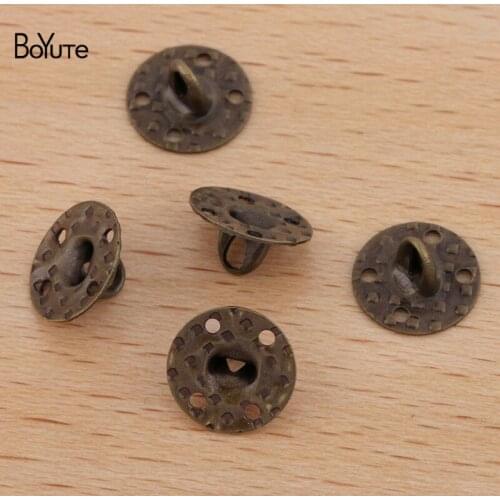 BoYuTe (500 Pieces/Lot) 8MM Metal Brass End Hanging Clasp Base Diy Handmade Jewelry Making Materials