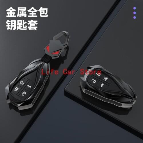 Alloy Key Fob Case Holder Bag Key Ring Protect Key For Hong Qi HS5 HS7 H5 H7 H9 2021