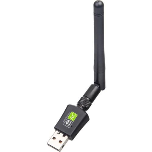 CHANEVE 802.11ac Dual Band Free Driver WiFi Dongle 600Mbps Wireless USB Adapter 2.4GHz 5.8GHz WiFi Network Card With 2DB Antenna