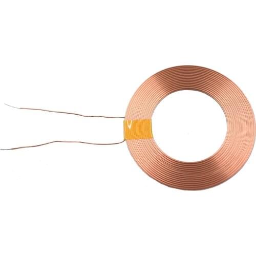 Taidacent 12V Inductive Charging Coil Qi Wireless Charger Receiving Induction Air Coil Small 50uh Copper Wire TX RX Inductor
