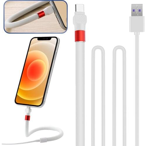 Type C Smart Phone Charging Data Cable With Desktop Support 5A Multifunctional Fast Charging Cable For Tablet Samsung Huawei