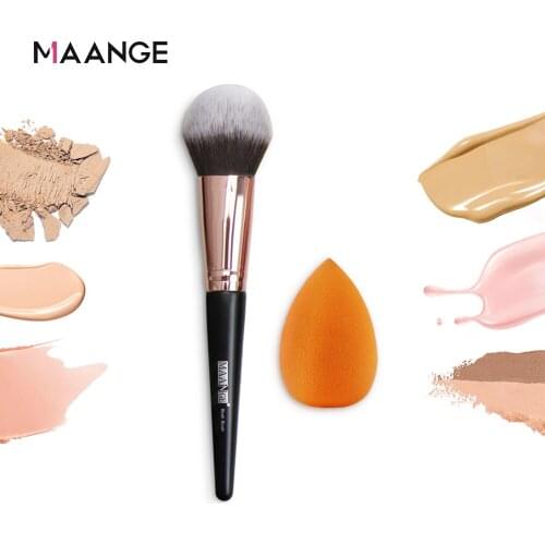 MAANGE 1Pcs Makeup Brushes Powder Concealer Blush Foundation Face Professional Beauty Cosmetics Brushes Set Tools Wood Handle