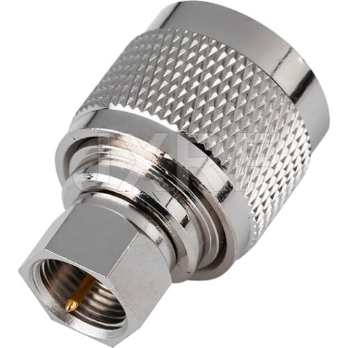 JXRF RF Coaxial Adapter N-Type high quality N Male Plug to F Male Plug Copper nickel plated Connectors