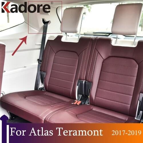 For Volkswagen Atlas Teramont 2017 2018 2019 Carbon Fiber Rear Seat Side Audio Speaker Cover Trim Car Interior Accessories