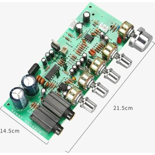 SOTAMIA PT2399 Preamplifier Tone Board Bluetooth Reverb Karaoke OK Amplifier Preamp Tone Adjustment Volume Control Home Theater