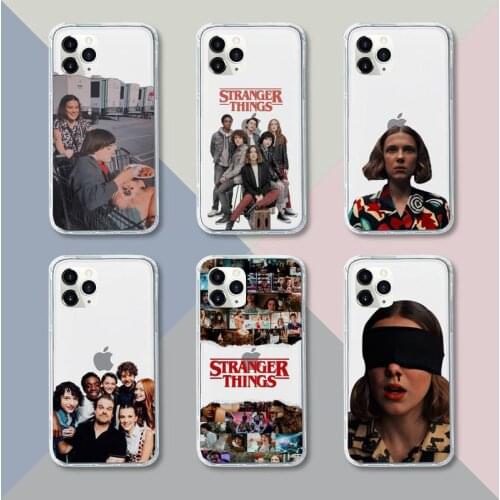 Stranger Things Phone Case Transparent For iPhone 12 11 pro mini XS XR X max 5 6 s 7 8 plus Soft TPU Clear Mobile bags