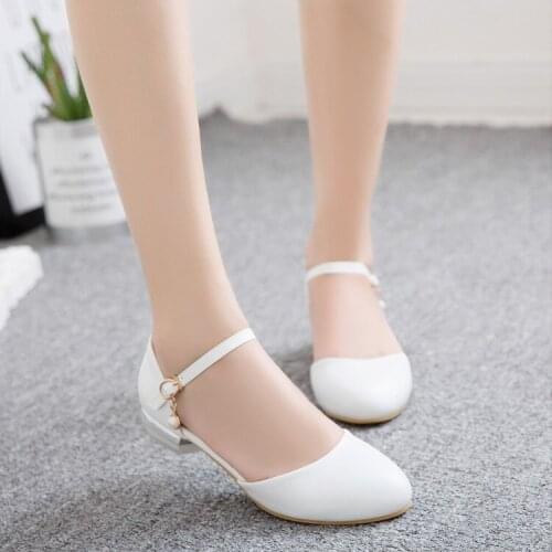 Big Size11 12 13 14 15 high heels sandals women shoes woman summer ladies Round-headed one-word buckle with Beaded Head and heel