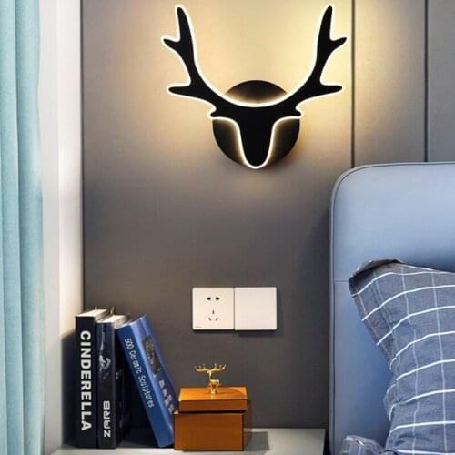 Modern Animal Creative Black Led Interior Decoration Wall Lamp Bedside Living Room Dining Room Corridor Home Decoration Light