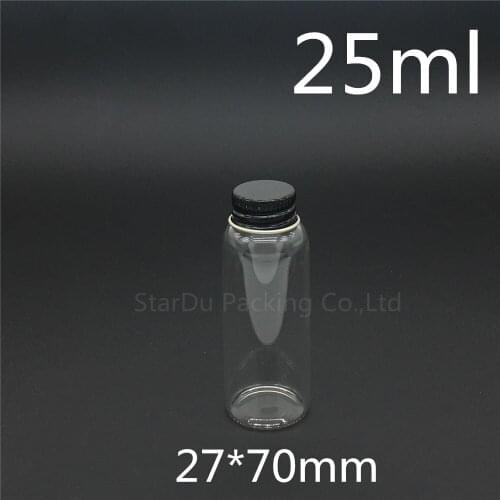 Free shipping 200pcs/lot diameter 27mm 25ml black screw neck glass bottle for vinegar alcohol,carft/storage candy bottles