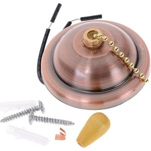 Universal Ceiling Pendant Fan Wall Light Pull Chain Switch Socket Lamp Holder 3A AC125-250V 6 Colors Wholesale Price