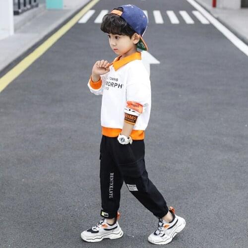 Rertro Spring Autumn Girls Clothing Suits Sweatshirts +Pants 2pcs/Set Pullover Kids Teenager Outwear Sport Beach School High Qua