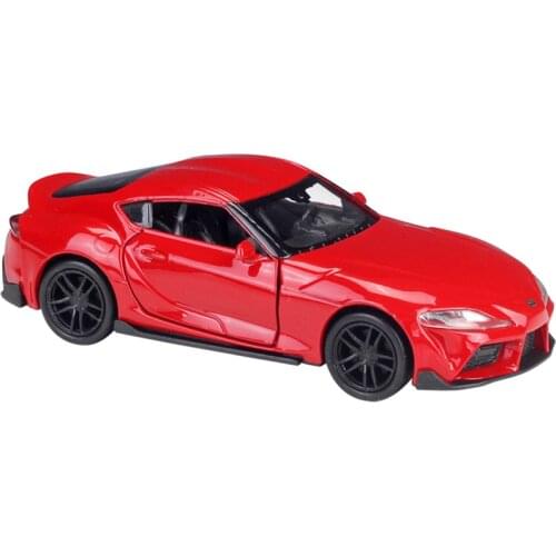 Welly 1/36 TOYOTA SUPRA Red Pull Back Car Diecast Model Toy Vehicle Kids Gifts Original Box Free Shipping