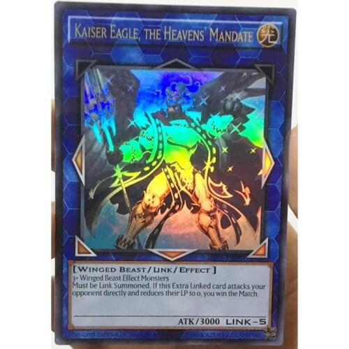 Yu Gi Oh Kaiser Eagle The Heavens Mandate 2019 Prize English DIY Toys Hobbies Hobby Collectibles Game Collection Anime Cards
