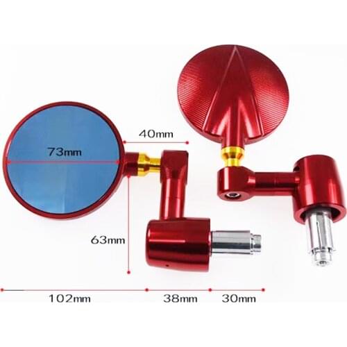 Motorcycle Handle Bar End Mirror Metal Side Rear View For BENELLI 502C 752S TRK 502/X 251 Leoncino 500/250/TRAIL BN302 TNT 125