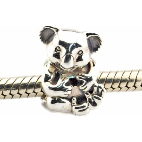 Koala Animal Silver Beads for Charms Bracelets Women Jewelry 925 Sterling Silver Beads for Jewelry Making Fine DIY Charm Beads