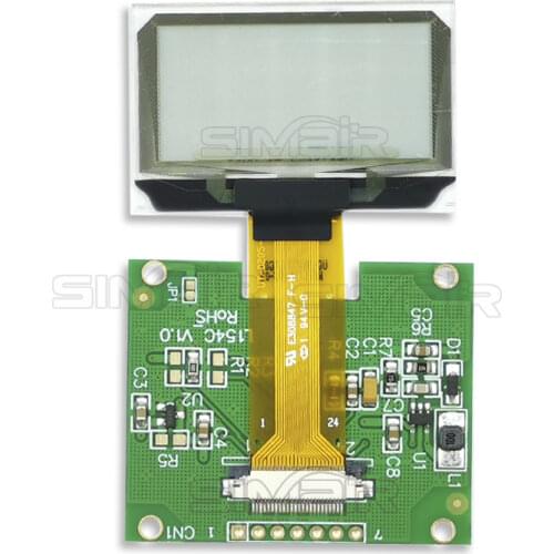 1.51/1.54 Inch 24PIN SPI/IIC/Parallel COG 3.3V Blue PMOLED Transparent OLED Screen SSD1309 Graphic 128x64 128x56 Display