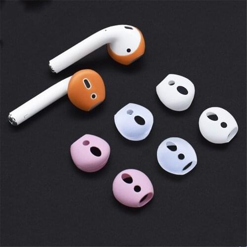 2pcs/pair Ear Caps For Apple Airpods Silicone Cute Non-slip Ear Caps An-ti Airpod Earphone Accessories for Airpods