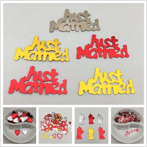 20g Festive Colors Heart,Lover,Just Married Letter sequins, Wedding,Valentine,Scene Layout, Table Sprinkles Paillettes
