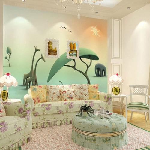 Beibehang animated cartoon graphic papel de parede 3d wall decor kids room wallpaper for walls 3 d murals wall papers home decor