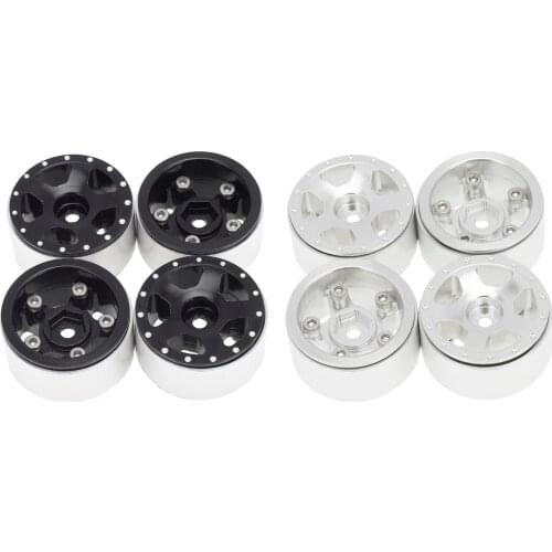 4pcs 1:24 RC Car Wheel Rim Hub Set Replacement for RC Car Axial SCX24 90081 DIY Spare Parts RC Off-Road Crawler Car Truck DIY