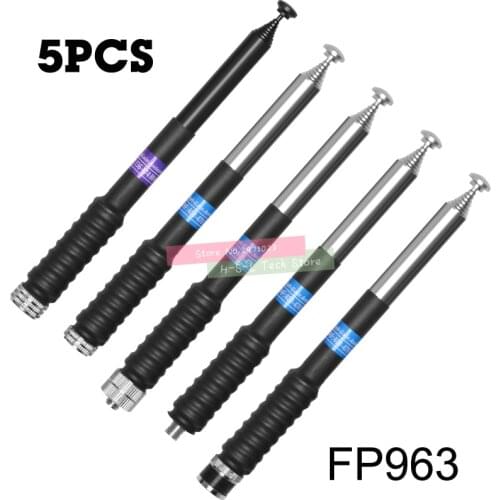 5PCS Spring Walkie Talkie Antenna Telescopic Antenna VHF BNC/SMA/MOTO Two Way Radio Stainless Steel Flexible Interphone Antenna